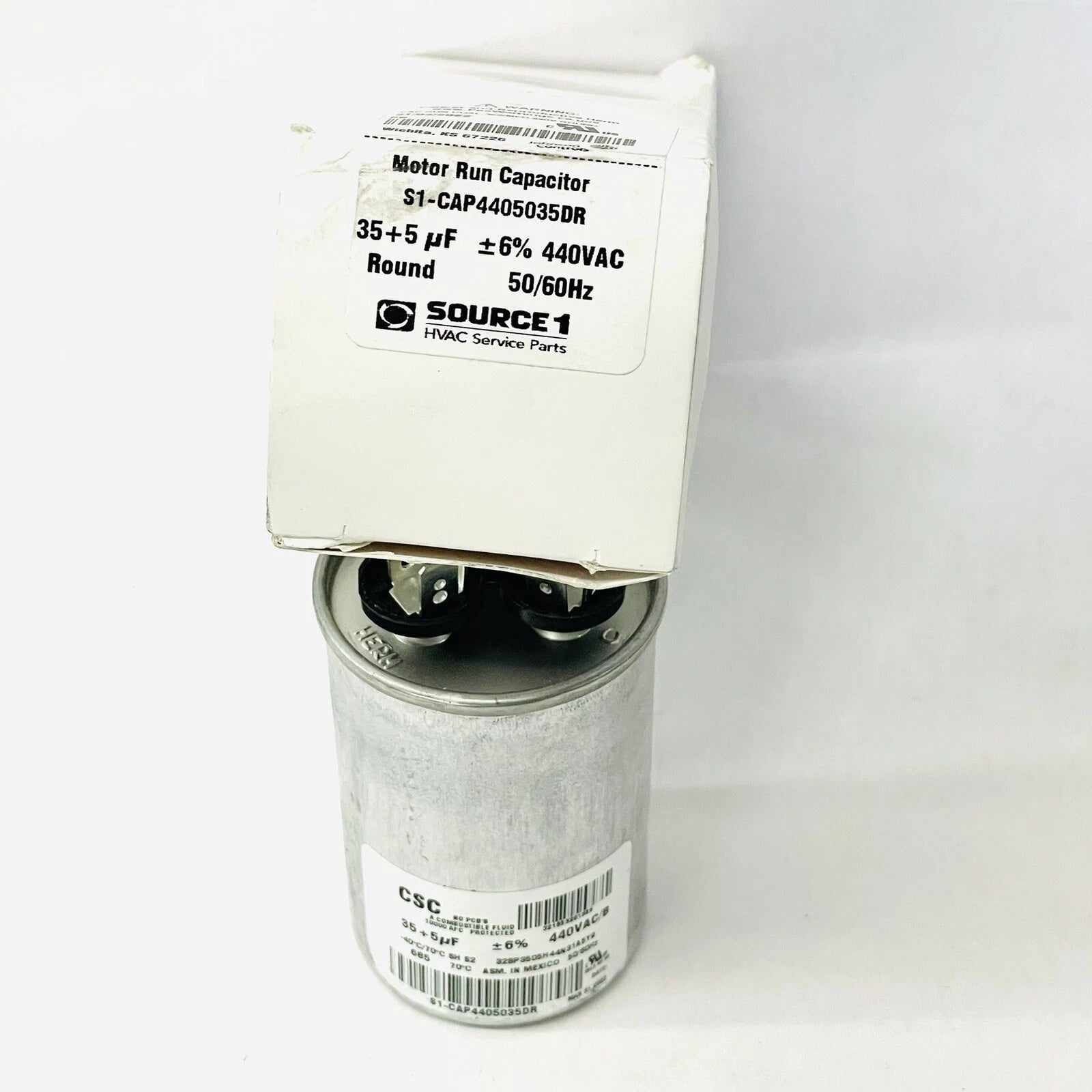 YORK YORK S1-CAP4405035DR Dual Run Capacitor 35/5 MFD 440V