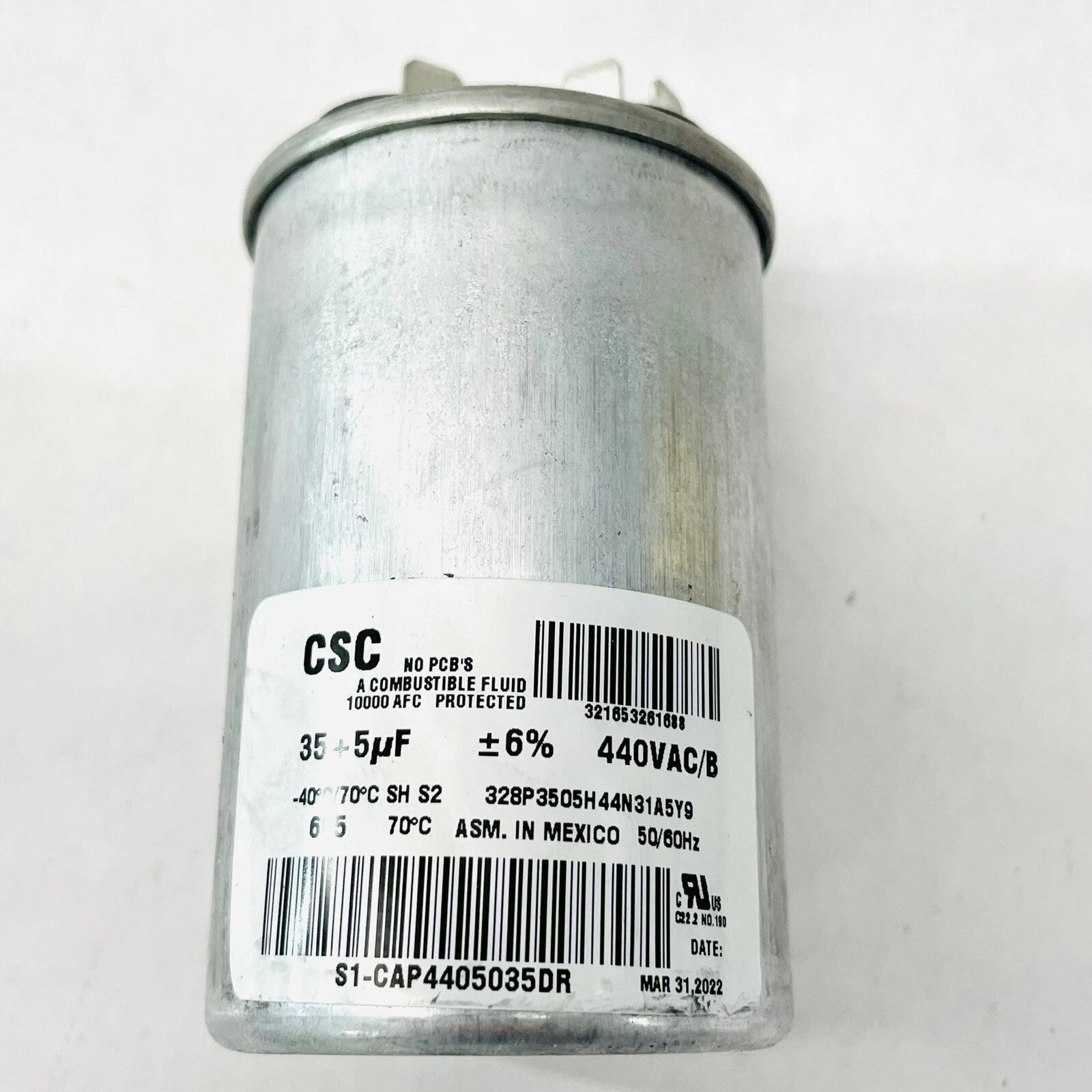 YORK YORK S1-CAP4405035DR Dual Run Capacitor 35/5 MFD 440V