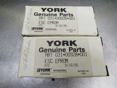 YORK YORK 031-00928-001 EPROM Programmed Recip