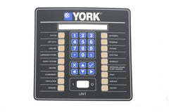 YORK YORK 024-35103-000 Ypal English Keypad Overlay