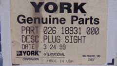 YORK YORK 026-18931-000 Sight Plug