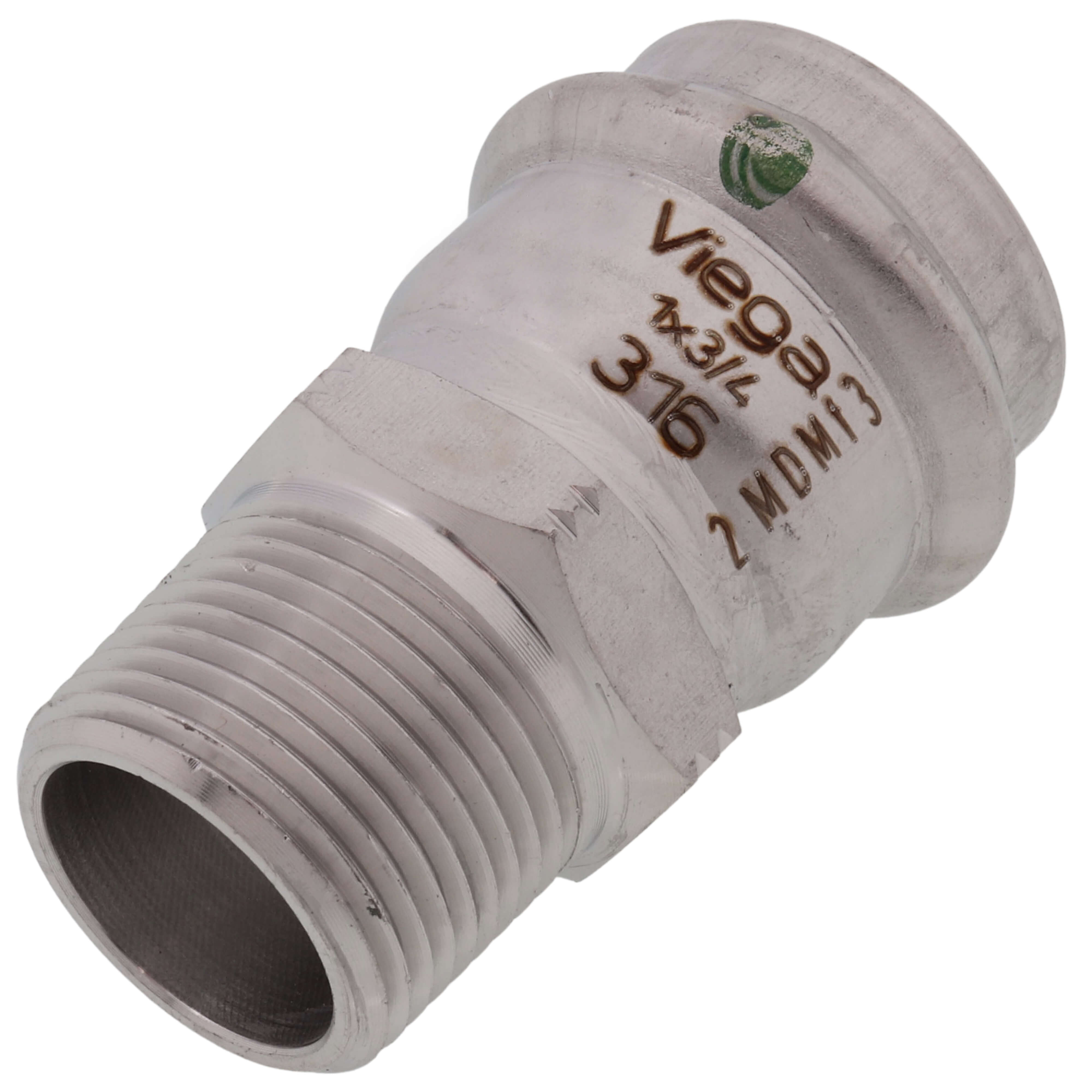 VIEGA Viega 80035 1 Press x 3/4 Male ProPress 316 Stainless Steel Adapter