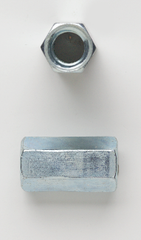 PECO FASTENERS Peco Fasteners, Inc. 12RCZJ-10 1/2-13 (1-1/4 Long) Hex Rod Coupling Nut Zinc 10