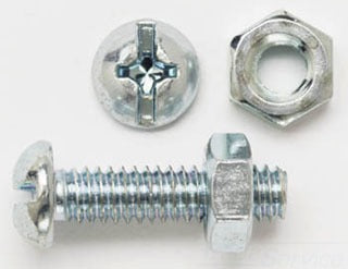 PECO FASTENERS Peco Fasteners, Inc. 14X1RHSSBZJ 1/4-20 X 1 Round Head Stove Bolt Zinc 100