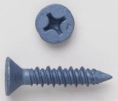 PECO FASTENERS Peco 3911J 1/4 X 1-3/4 Flat Head Phillips Masonry Screw Blue 100