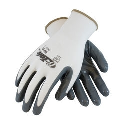 PROTECTIVE INDUSTRIAL PRODUCTS Protective Industrial Products 34-225/M G-Tek, 13G White Nylon Shell, Gray Nitrile Coating Medium