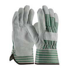 PROTECTIVE INDUSTRIAL PRODUCTS Protective Industrial Products 83-6563/L Bronze, B Grade Shoulder, Green/Pink Back, Rubberized SC, Large