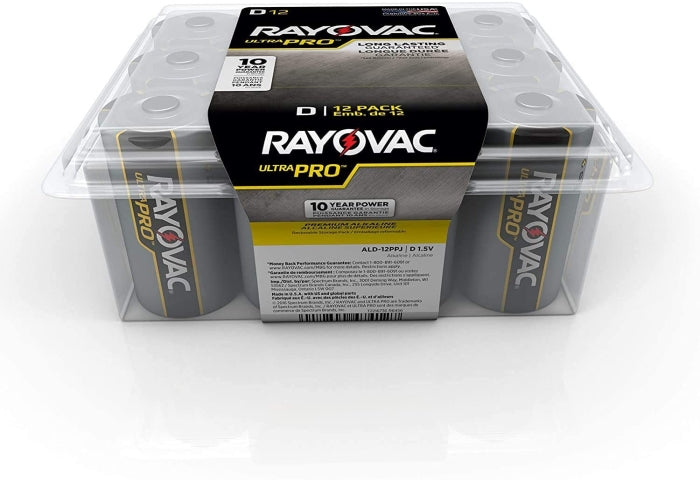 RAYOVAC Rayovac ALD-12PPJ UltraPro D Alkaline Battery 12-Pack