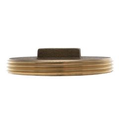 SIOUX CHIEF Sioux Chief 876-35 Raised Square Head Cleanout Flush Plug, Brass, Domestic