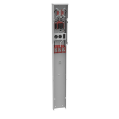 MILBANK MANUFACTURING Milbank U5300-O-75 Meter Pedestal Power Outlet 240 Volt 125 Ampere 4 Terminal Ring Type Plain Top