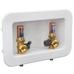 OATEY Oatey 38105 Centro II Quarter-Turn F1807 PEX Connection Washing Maching Supply Box with Hammer Arrestor