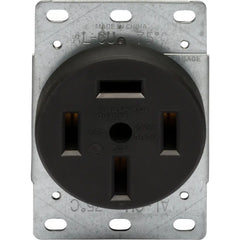 LEGRAND Pass & Seymour 3870 Straight Blade Single Flush Receptacle, 60A, 220/208 VAC, 4-Pole, 4-Wire