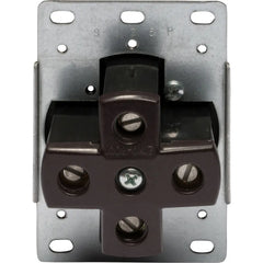 LEGRAND Pass & Seymour 3870 Straight Blade Single Flush Receptacle, 60A, 220/208 VAC, 4-Pole, 4-Wire