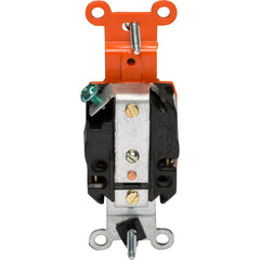 LEGRAND Pass & Seymour IG5261 Isolated Ground Heavy-Duty Spec Grade Single Receptacle, Back and Side Wire, 15A, 125 VAC, Orange