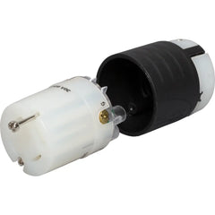 LEGRAND Pass & Seymour L1730C Turnlok NEMA Connector, 30A, 600VAC, 4-Wire, Black/White
