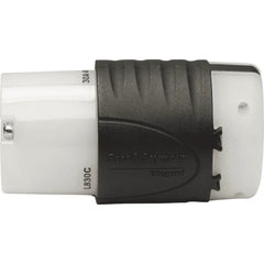 LEGRAND Pass & Seymour L830C 30A Turnlok NEMA Connector 3-Wire 480V Black/White