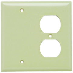 LEGRAND Pass & Seymour SP138-I Standard Combination Wallplate, 1 Gang, 5 in