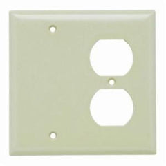 LEGRAND Pass & Seymour SP138-I Standard Combination Wallplate, 1 Gang, 5 in