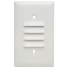 LEGRAND Pass & Seymour SS771W Louver Wall Plate 1 Gang Stainless Steel Painted White