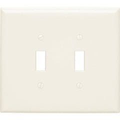 LEGRAND Pass & Seymour SPO2I Jumbo Thermoset Wall Plate, 2-Gang, Ivory