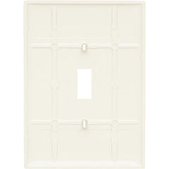 PASS & SEYMOUR Pass & Seymour SPO1I Jumbo Thermoset Wall Plate, Single-Gang, Ivory