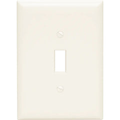 PASS & SEYMOUR Pass & Seymour SPO1I Jumbo Thermoset Wall Plate, Single-Gang, Ivory