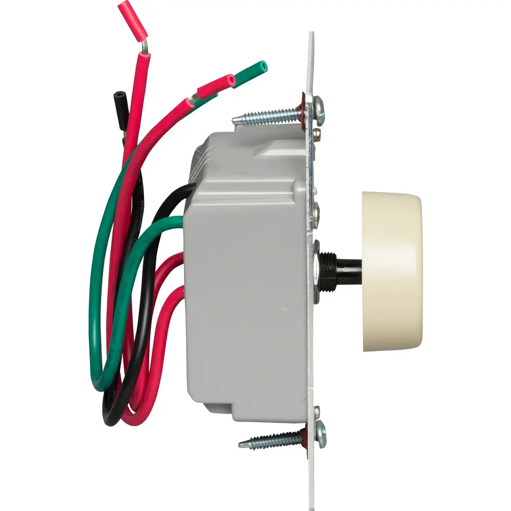 LEGRAND Pass & Seymour R603PIV Rotary R Series Dimmer, Preset 3-Way, Ivory