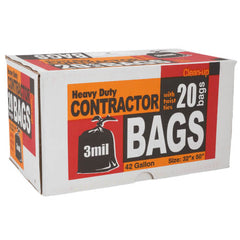 JONES STEPHENS Jones Stephens G02042 Contractor Trash Bags 3 MIL 42 Gallon