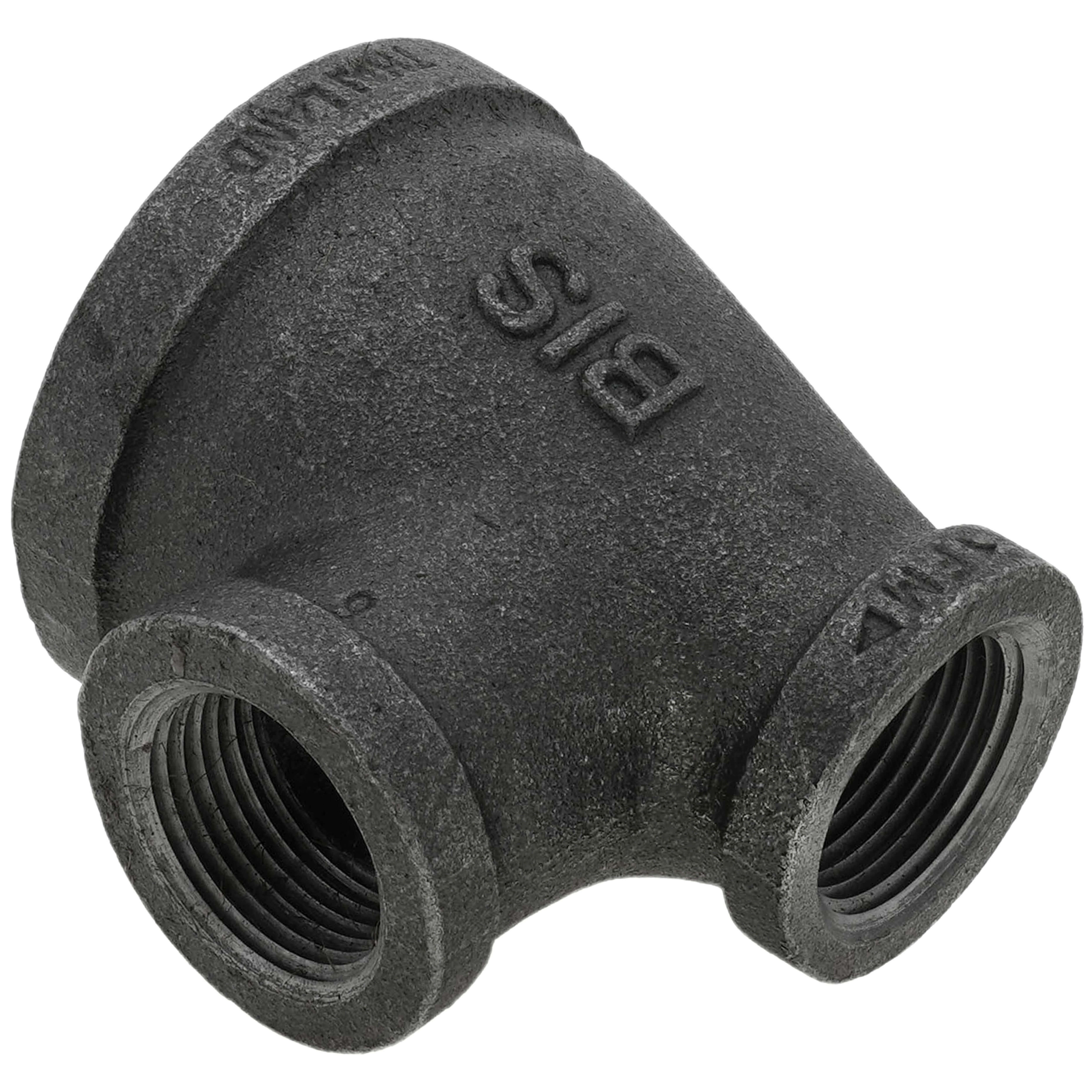 EVERFLOW EverFlow BMRT1210 1-1/2 x 3/4 x 3/4 Black Reducing Tee