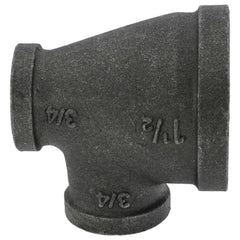 EVERFLOW EverFlow BMRT1210 1-1/2 x 3/4 x 3/4 Black Reducing Tee