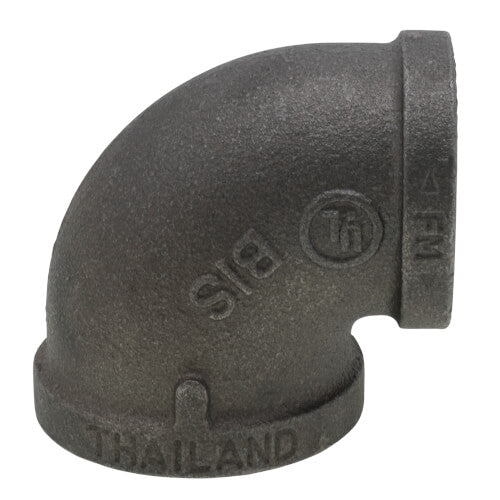 EVERFLOW EverFlow BMRL1123 1-1/2 x 1-1/4 Black Reducing Elbow