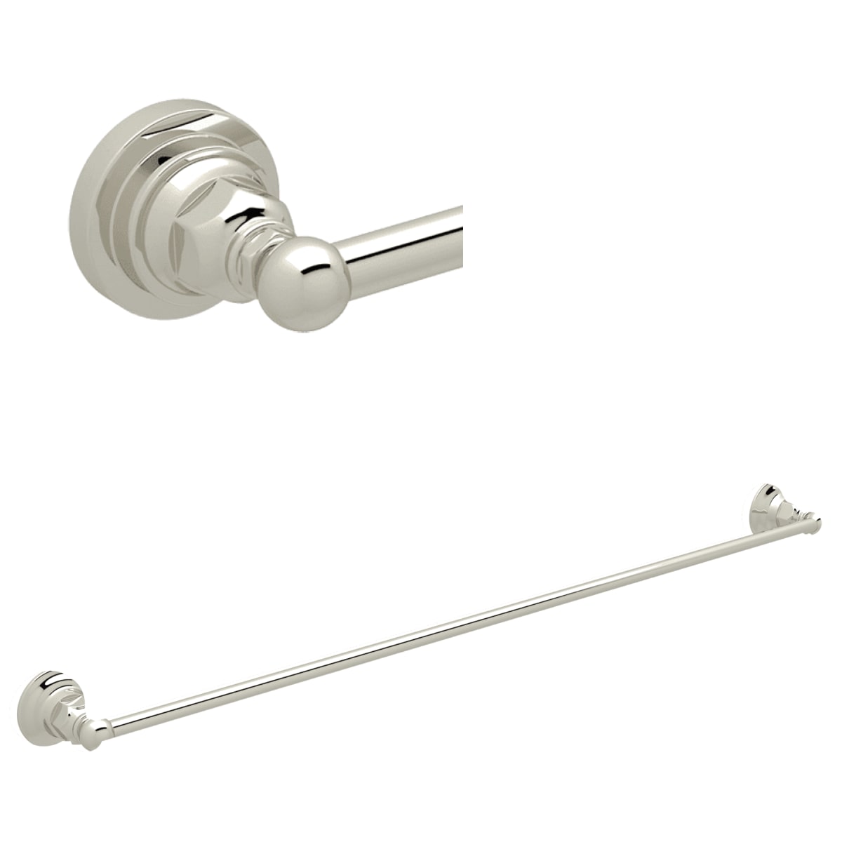 ROHL ROHL ROT1/30PN Cross Collection 30 in. Towel Bar in Polished Nickel