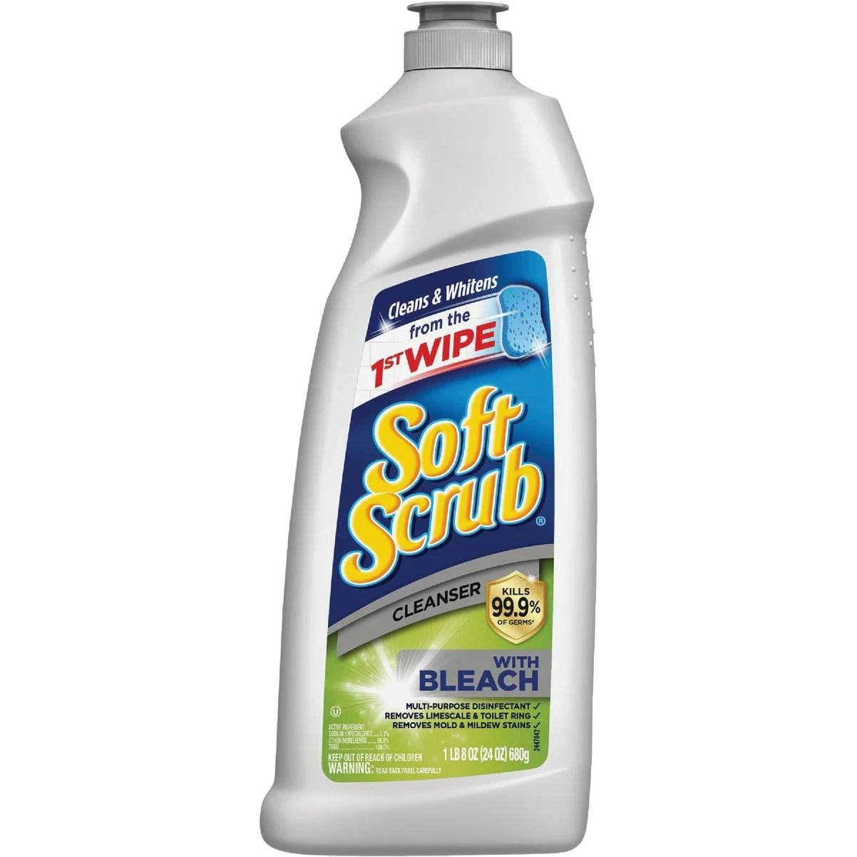 SOFT SCRUB Soft Scrub 3006586 Antibacterial Cleaner With Bleach Surface Cleanser (24 oz)