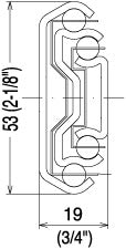 SUGATSUNE Sugatsune 5302-350 Ball Bearing Slide 260 Lb Stainless Steel