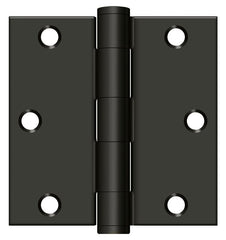DELTANA Deltana S35HD10B Heavy Duty Square Hinge Oil Rubbed Bronze