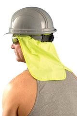 OCCUNOMIX Occunomix 971-HVY Miracool Hard Hat Sweat Band with Neck Shade in Hi-Viz Yellow