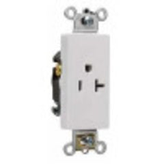 LEGRAND Pass & Seymour 26361W Decorator Heavy Duty Single Straight Blade Receptacle 125 VAC 20 A