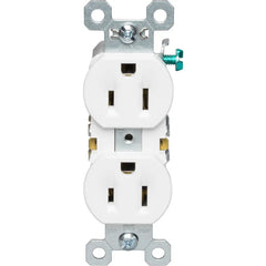 LEGRAND Pass & Seymour 3232SW TradeMaster Self-Grounding Duplex Receptacle 15A 125VAC