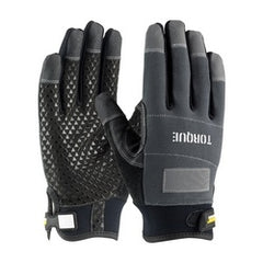 PROTECTIVE INDUSTRIAL PRODUCTS Protective Industrial Products 120-4500/XL Torque, PVC & Silicone Palm, Black, Non-Slip Grip, Spandex Back, XL