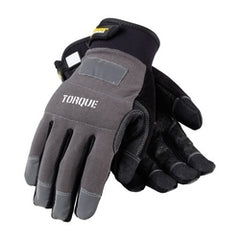 PROTECTIVE INDUSTRIAL PRODUCTS Protective Industrial Products 120-4500/XL Torque, PVC & Silicone Palm, Black, Non-Slip Grip, Spandex Back, XL