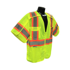 RADIANS Radians SV24-3GM-XL/2X XL and 2XL Size Breakaway Surveyor Vest in Hi-Viz Green