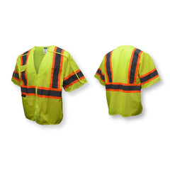 RADIANS Radians SV24-3GM-XL/2X XL and 2XL Size Breakaway Surveyor Vest in Hi-Viz Green