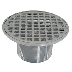 JONES STEPHENS Jones Stephens D60981 2 In. IPS Metal Round Strainer in Chrome Plated