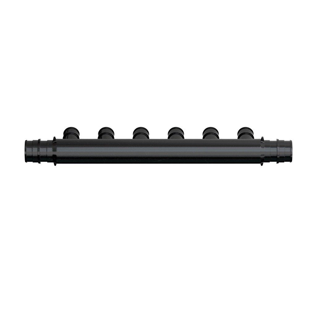 JONES STEPHENS Jones Stephens F76007 3/4 x 3/4 x 1/2 x 1/2 x 9-3/100 in. PEX Expansion 6 Outlet Plastic Manifold