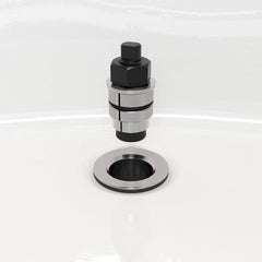 JONES STEPHENS Jones Stephens B51034 Chrome Plated One-Hole Friction Lift Tub Drain Trim Kit, Includes Two-Hole Conversion Bar