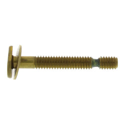 JONES STEPHENS Jones Stephens C02046 5/16 x 2-1/4 in. Snap-Off Brass Closet Bolts with Round Washers and Nickel Nuts