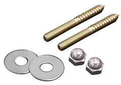 JONES STEPHENS Jones Stephens C02302 Closet Screw 1/4 X 3-1/2 Brass Closet Screws With Nuts And Washers