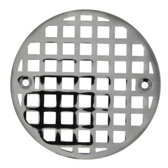 JONES STEPHENS Jones Stephens C60806 4-1/4 in. Cast Round Heavy Duty Strainer in Chrome Plated