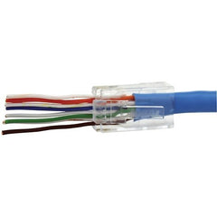 IDEAL INDUSTRIES Ideal 85-371 CAT5e Feed-Thru Modular Plugs, 50-Pack