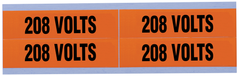 IDEAL INDUSTRIES Ideal Industries 44-355 Marker Card Voltage & Conduit Medium 208V 1-1/8 x 4-1/2